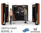 Preview: Messewand Set 15 EXPOLINC Pop Up Magnetic - Flexible Höhen, Breiten und Kurven!